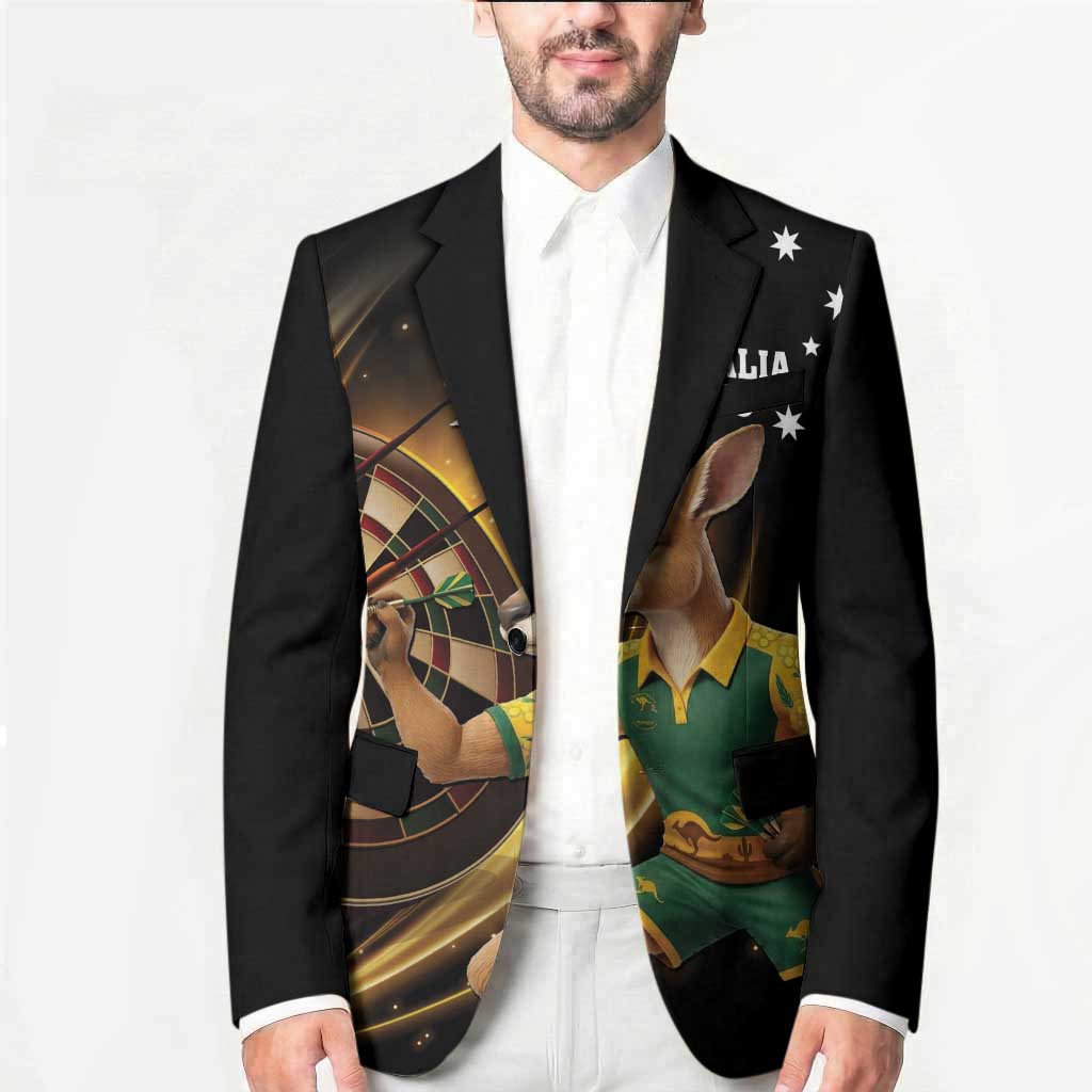 Australia Kangaroo Mascot Darts Blazer Black Edition