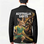 Australia Kangaroo Mascot Darts Blazer Black Edition