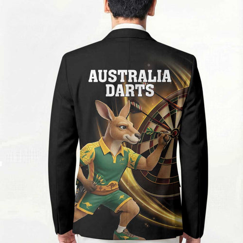 Australia Kangaroo Mascot Darts Blazer Black Edition