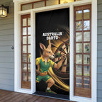 Australia Kangaroo Mascot Darts Door Cover Black Edition