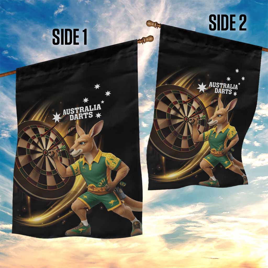 Australia Kangaroo Mascot Darts Garden Flag Black Edition