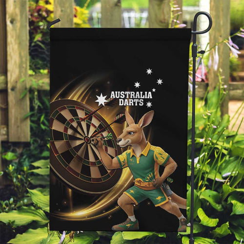 Australia Kangaroo Mascot Darts Garden Flag Black Edition