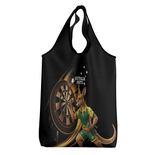 Australia Kangaroo Mascot Darts Grocery Bag Black Edition