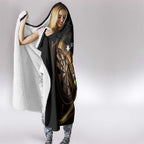 Australia Kangaroo Mascot Darts Hooded Blanket Black Edition