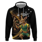 Australia Kangaroo Mascot Darts Hoodie Black Edition