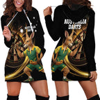 Australia Kangaroo Mascot Darts Hoodie Dress Black Edition