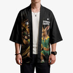 Australia Kangaroo Mascot Darts Kimono Black Edition