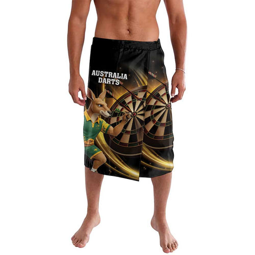 Australia Kangaroo Mascot Darts Lavalava Black Edition
