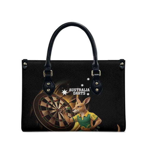 Australia Kangaroo Mascot Darts Leather Bag Black Edition