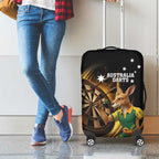 Australia Kangaroo Mascot Darts Luggage Cover Black Edition