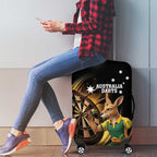 Australia Kangaroo Mascot Darts Luggage Cover Black Edition