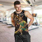 Australia Kangaroo Mascot Darts Men Tank Top Black Edition