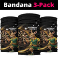 Australia Kangaroo Mascot Darts Neck Gaiter Black Edition
