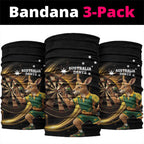 Australia Kangaroo Mascot Darts Neck Gaiter Black Edition