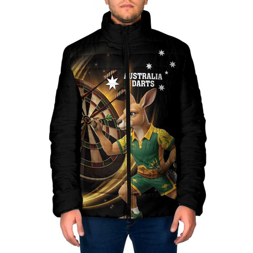 Australia Kangaroo Mascot Darts Padded Jacket Black Edition