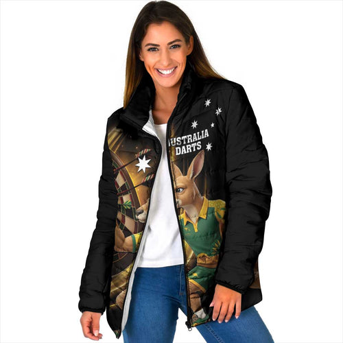 Australia Kangaroo Mascot Darts Padded Jacket Black Edition