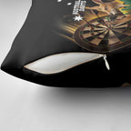 Australia Kangaroo Mascot Darts Pillow Cover Black Edition