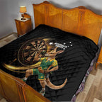 Australia Kangaroo Mascot Darts Quilt Black Edition