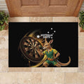 Australia Kangaroo Mascot Darts Rubber Doormat Black Edition