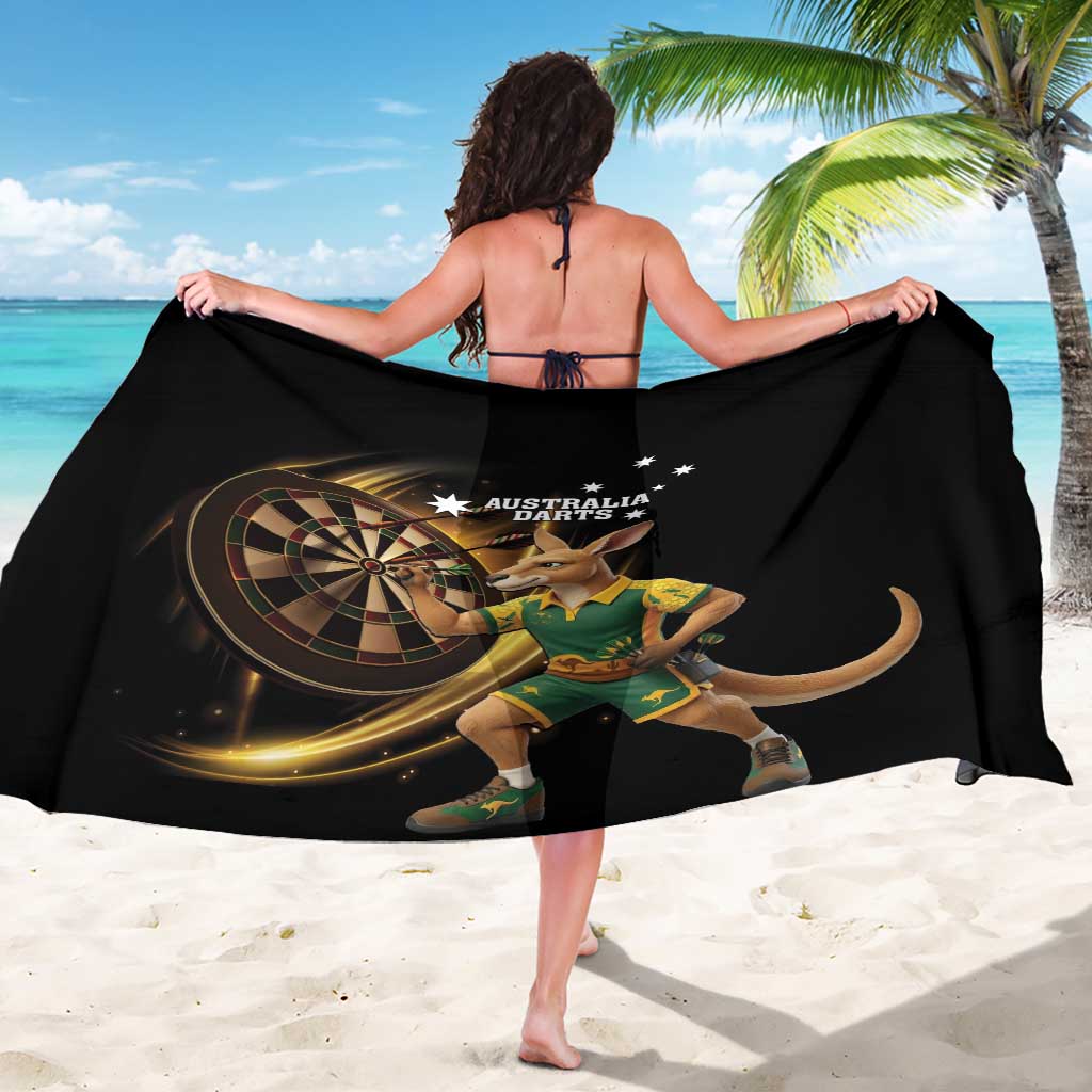 Australia Kangaroo Mascot Darts Sarong Black Edition