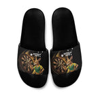 Australia Kangaroo Mascot Darts Slide Sandals Black Edition
