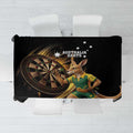 Australia Kangaroo Mascot Darts Tablecloth Black Edition
