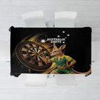 Australia Kangaroo Mascot Darts Tablecloth Black Edition