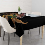 Australia Kangaroo Mascot Darts Tablecloth Black Edition