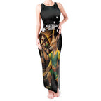 Australia Kangaroo Mascot Darts Tank Maxi Dress Black Edition