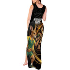 Australia Kangaroo Mascot Darts Tank Maxi Dress Black Edition