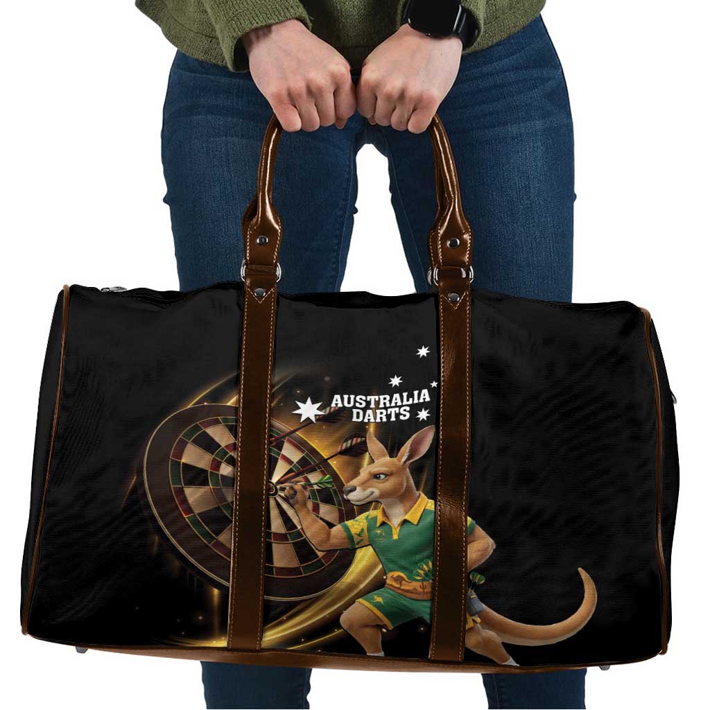 Australia Kangaroo Mascot Darts Travel Bag Black Edition
