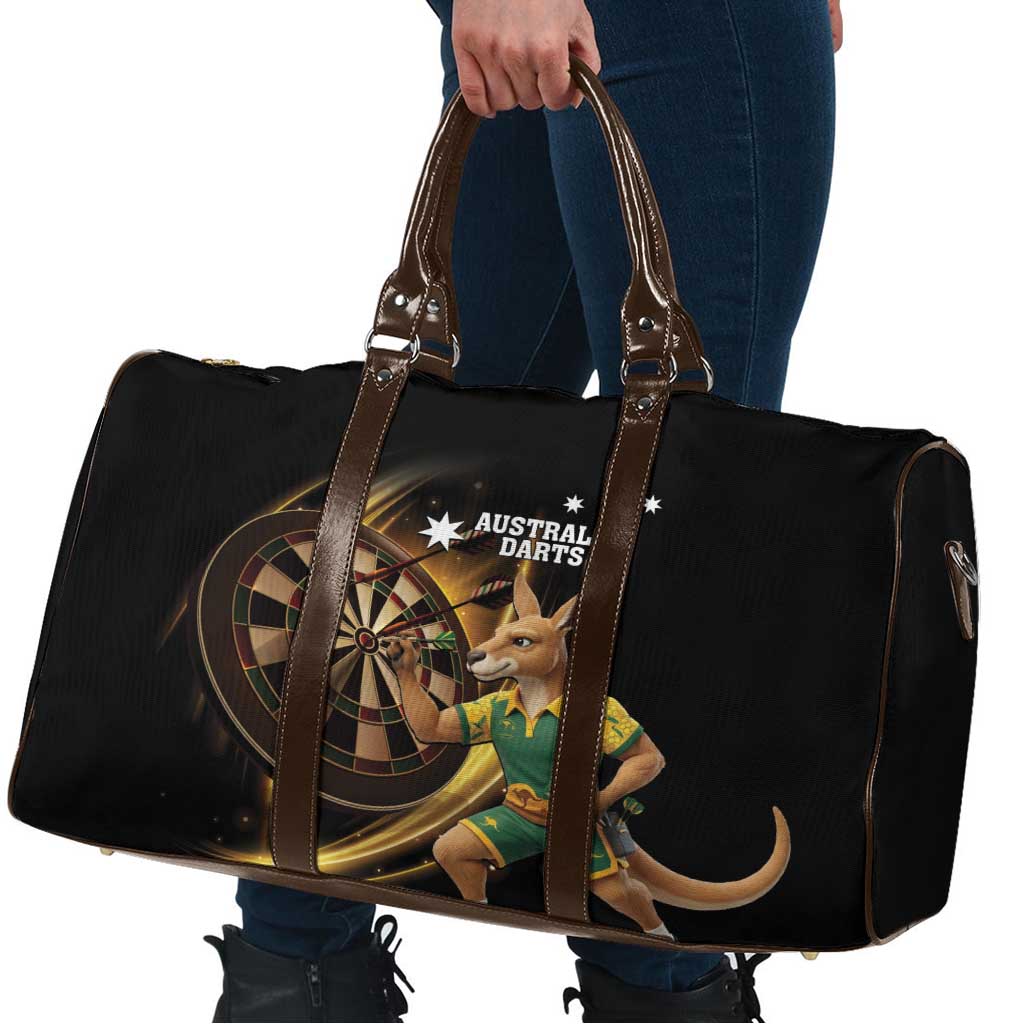 Australia Kangaroo Mascot Darts Travel Bag Black Edition