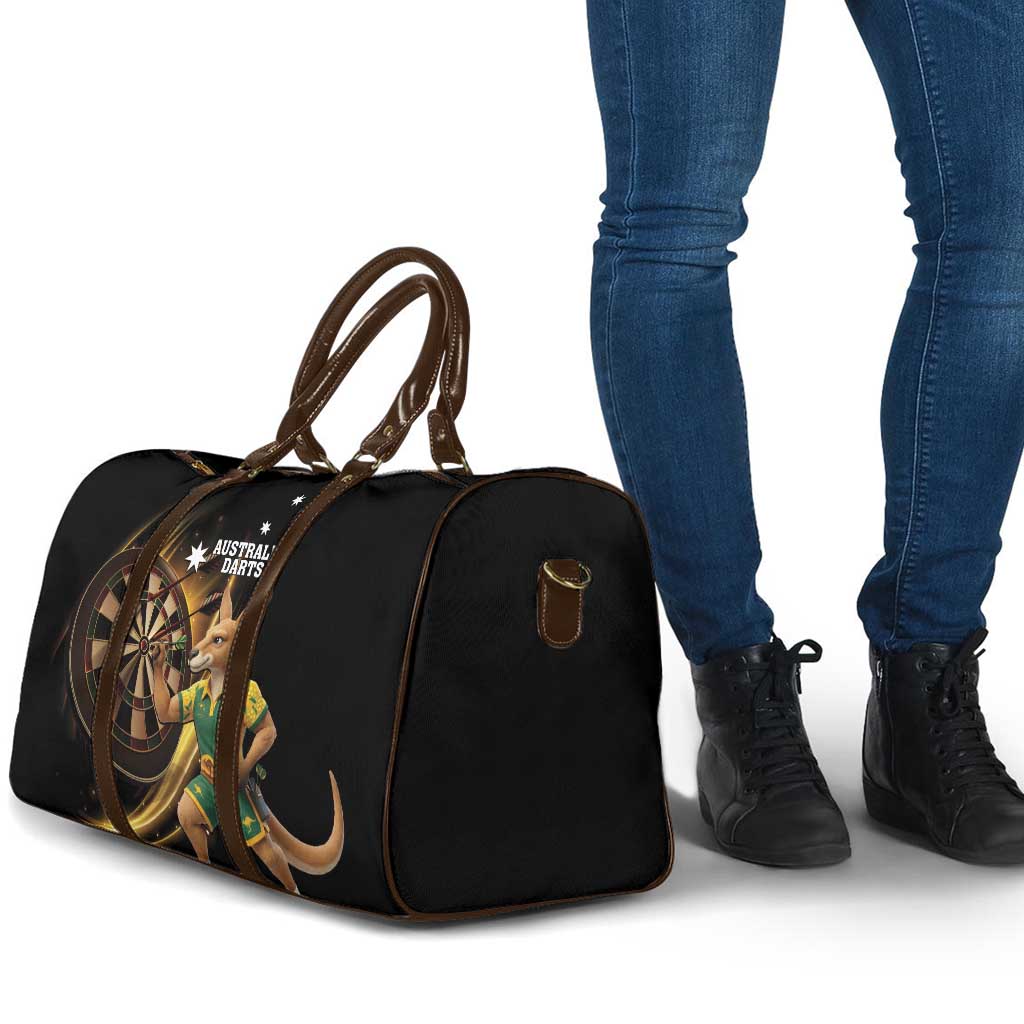 Australia Kangaroo Mascot Darts Travel Bag Black Edition