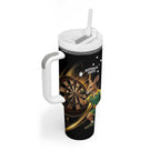 Australia Kangaroo Mascot Darts Tumbler With Handle Black Edition