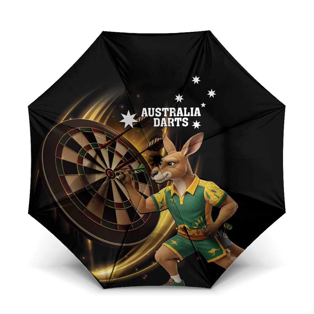 Australia Kangaroo Mascot Darts Umbrella Black Edition