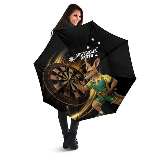 Australia Kangaroo Mascot Darts Umbrella Black Edition