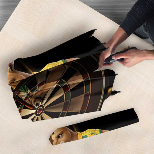 Australia Kangaroo Mascot Darts Umbrella Black Edition