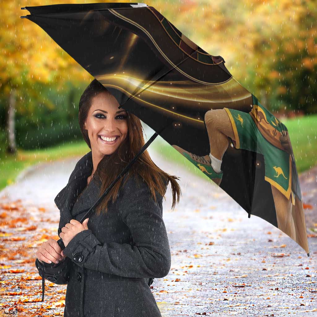 Australia Kangaroo Mascot Darts Umbrella Black Edition