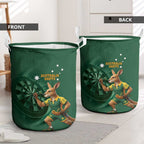 Australia Kangaroo Mascot Darts Laundry Basket Green Edition