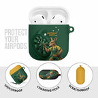 Australia Kangaroo Mascot Darts AirPods Case Green Edition