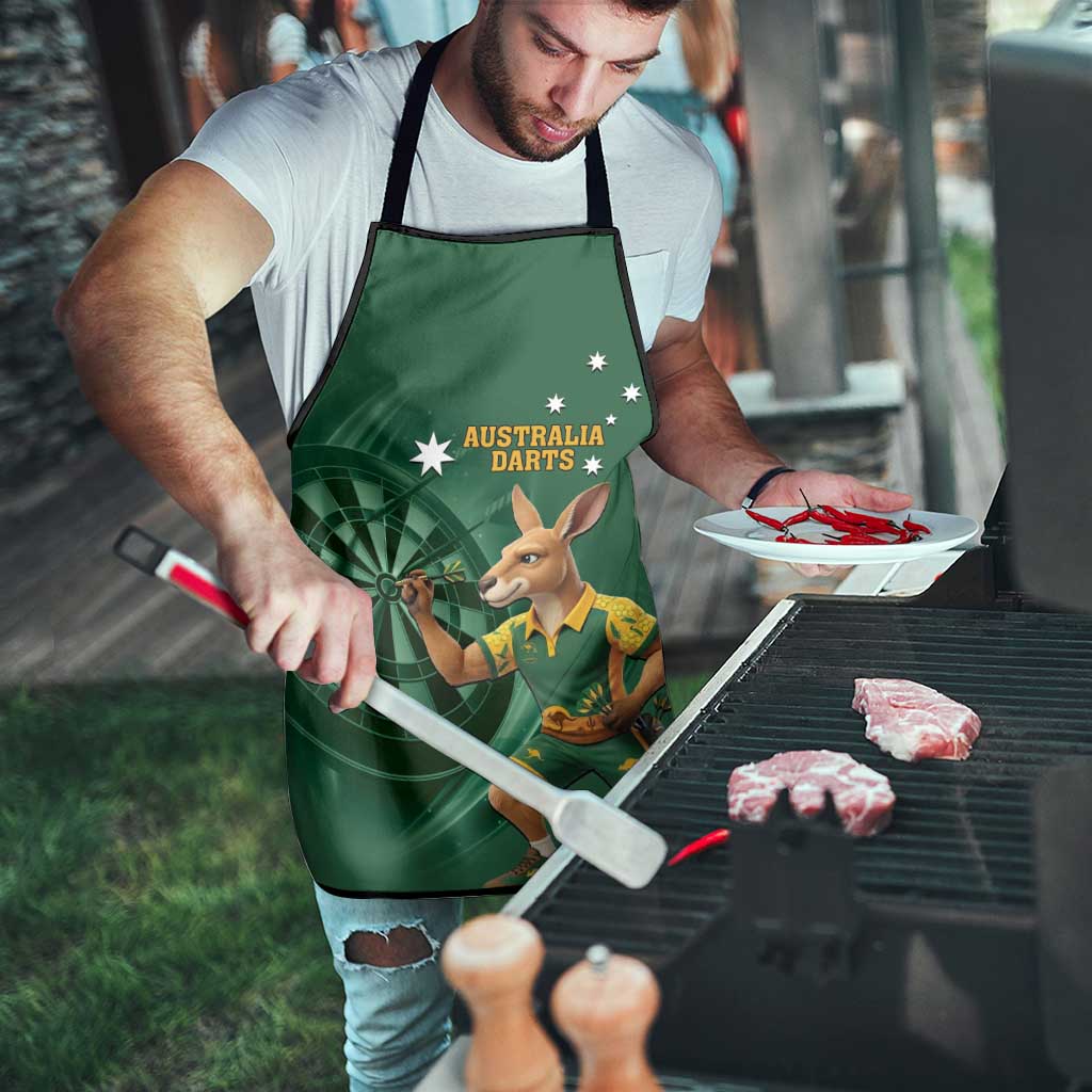 Australia Kangaroo Mascot Darts Apron Green Edition