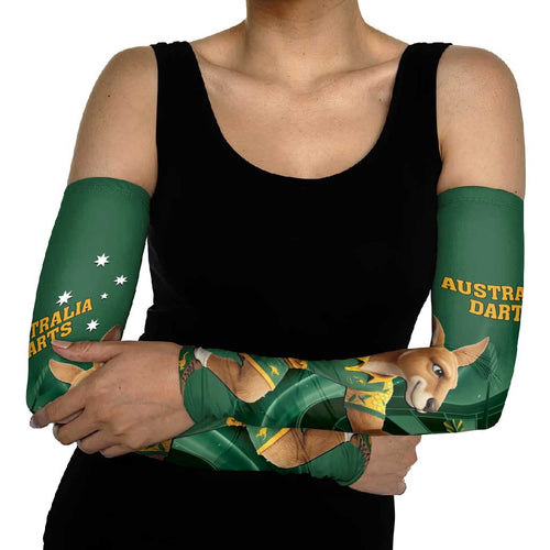 Australia Kangaroo Mascot Darts Arm Sleeves Green Edition