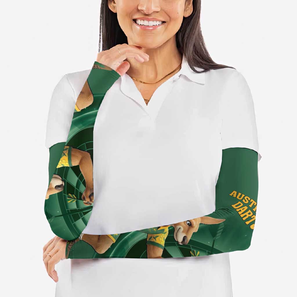 Australia Kangaroo Mascot Darts Arm Sleeves Green Edition