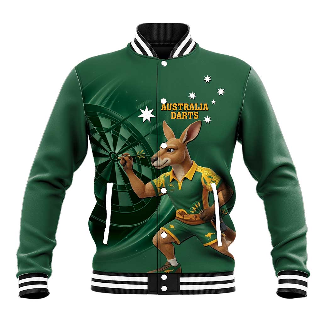 Australia Kangaroo Mascot Darts Baseball Jacket Green Edition