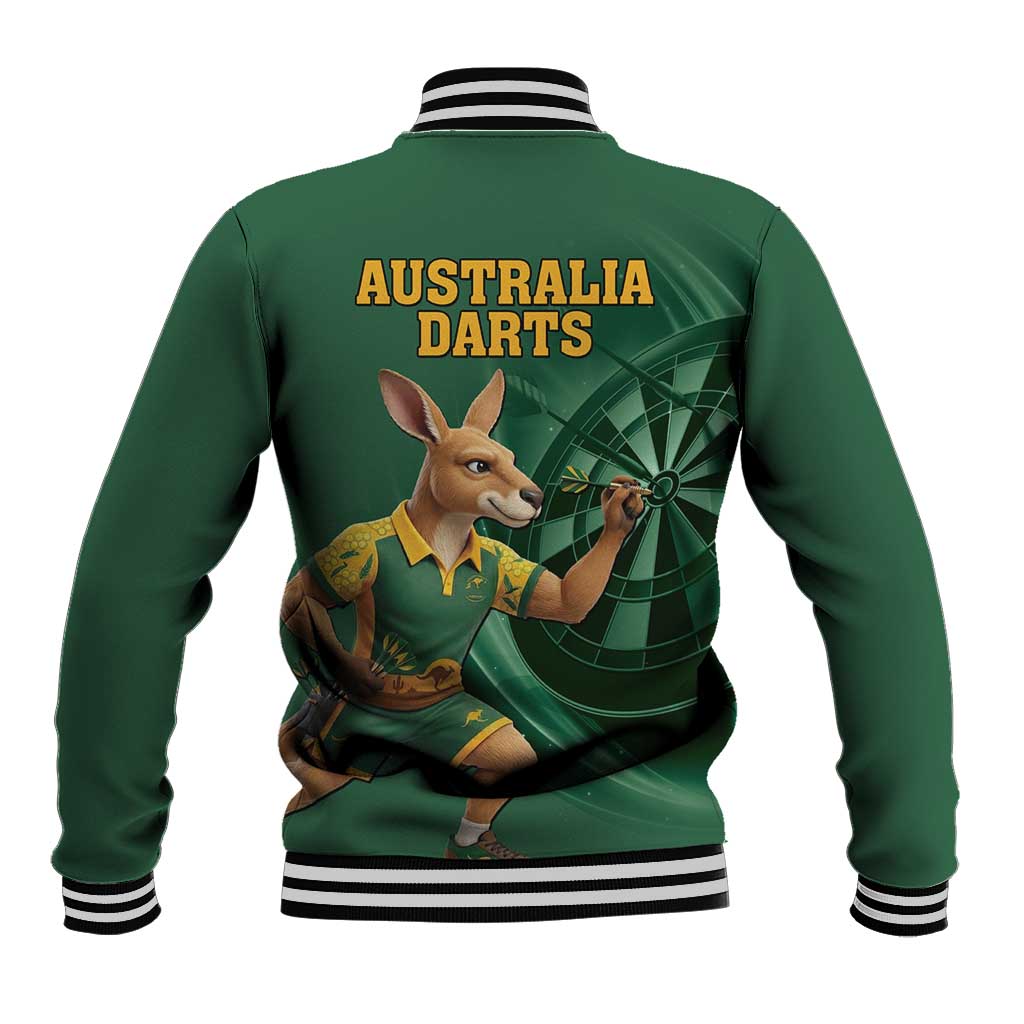 Australia Kangaroo Mascot Darts Baseball Jacket Green Edition