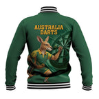 Australia Kangaroo Mascot Darts Baseball Jacket Green Edition