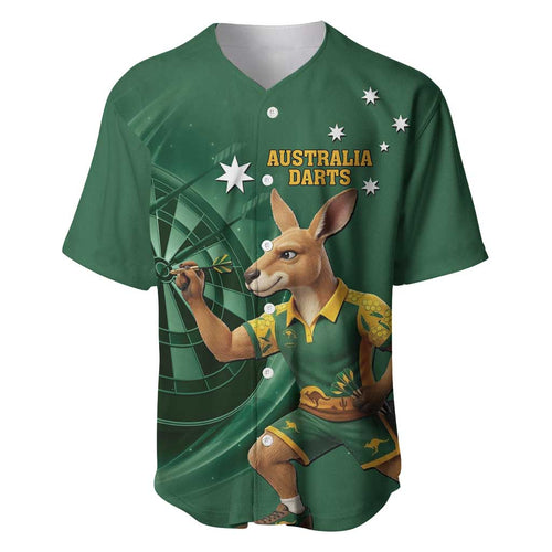 Australia Kangaroo Mascot Darts Baseball Jersey Green Edition