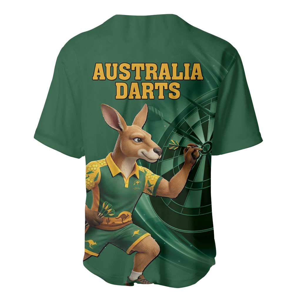 Australia Kangaroo Mascot Darts Baseball Jersey Green Edition