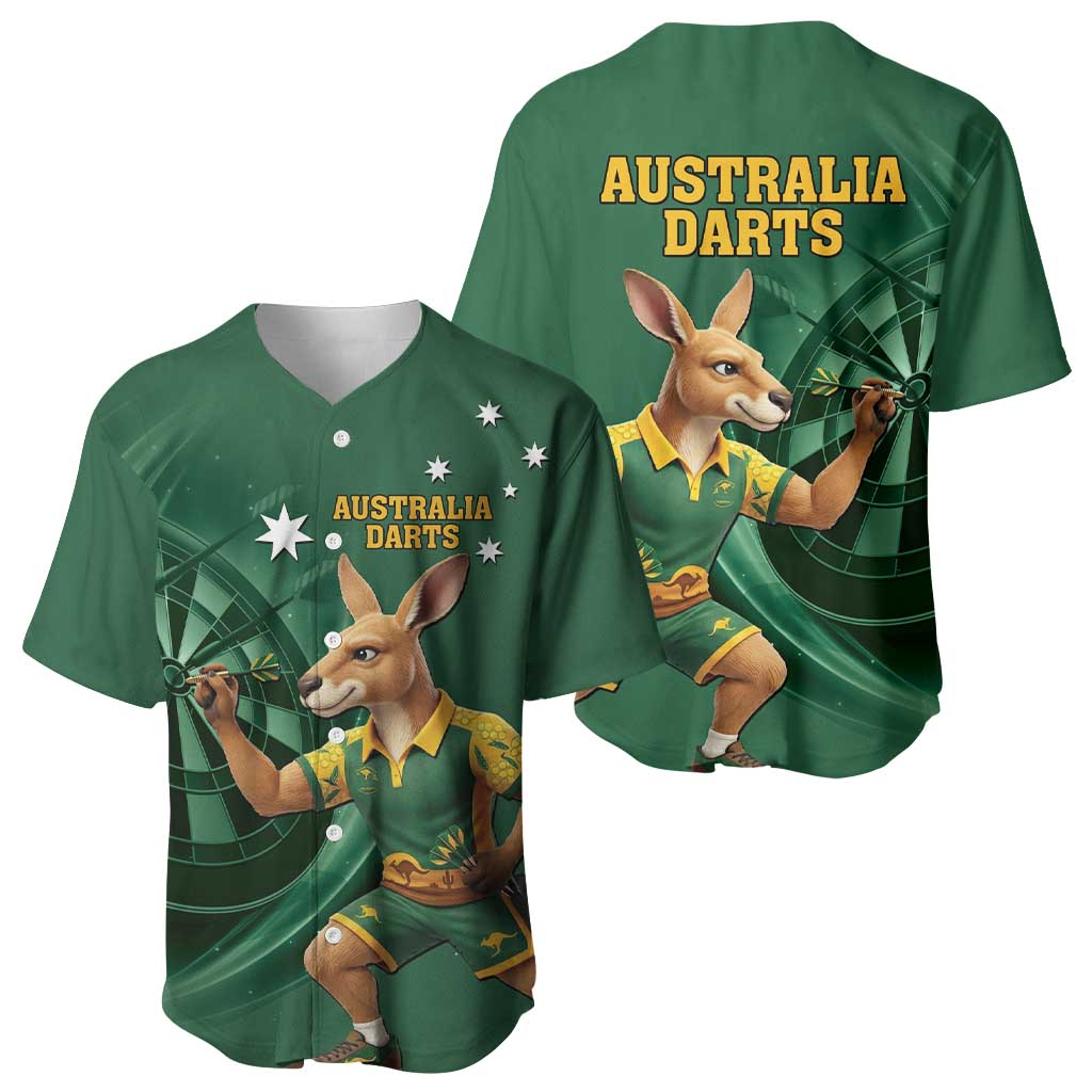 Australia Kangaroo Mascot Darts Baseball Jersey Green Edition