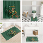 Australia Kangaroo Mascot Darts Bathroom Set Green Edition
